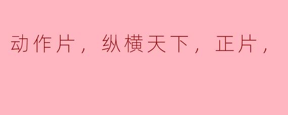 动作片，纵横天下，正片，