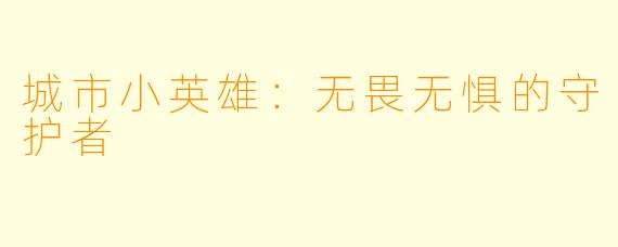 城市小英雄：无畏无惧的守护者