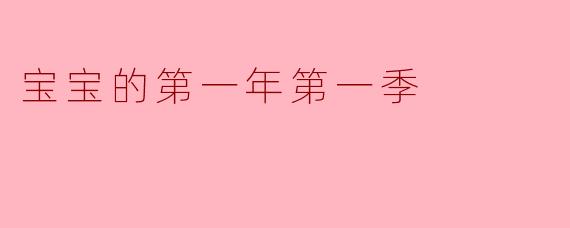宝宝的第一年第一季