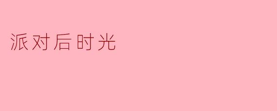 派对后时光