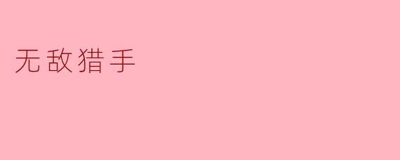 无敌猎手