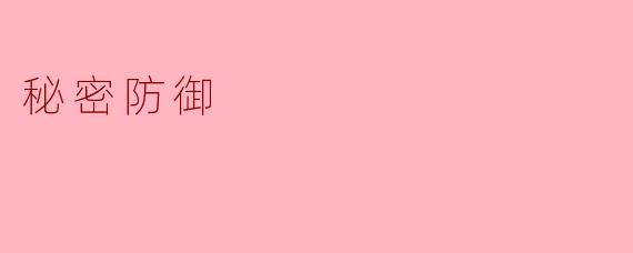 秘密防御