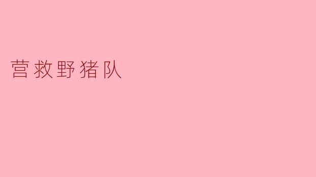 营救野猪队