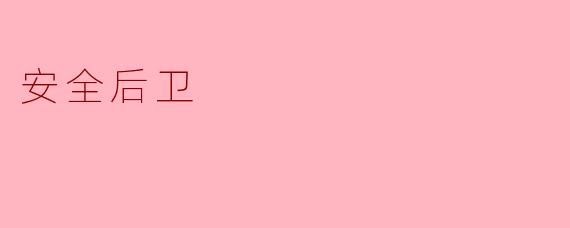 什么是“安全后卫”（Safety）在美式足球中的作用？