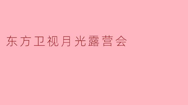 东方卫视月光露营会