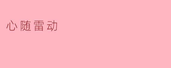 心随雷动